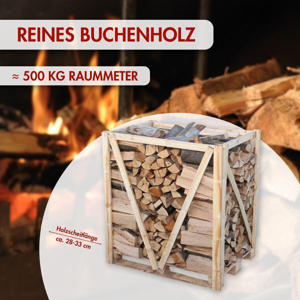 Kaminholz 1 Raummeter Buche