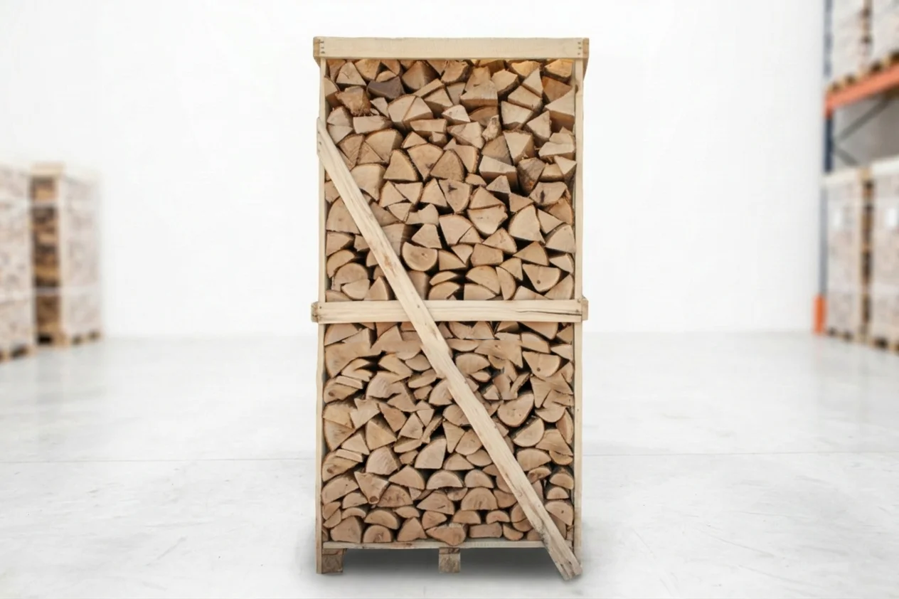 Brennholz Palette - Esche - 25 cm - kammergetrocknet - 2 RM