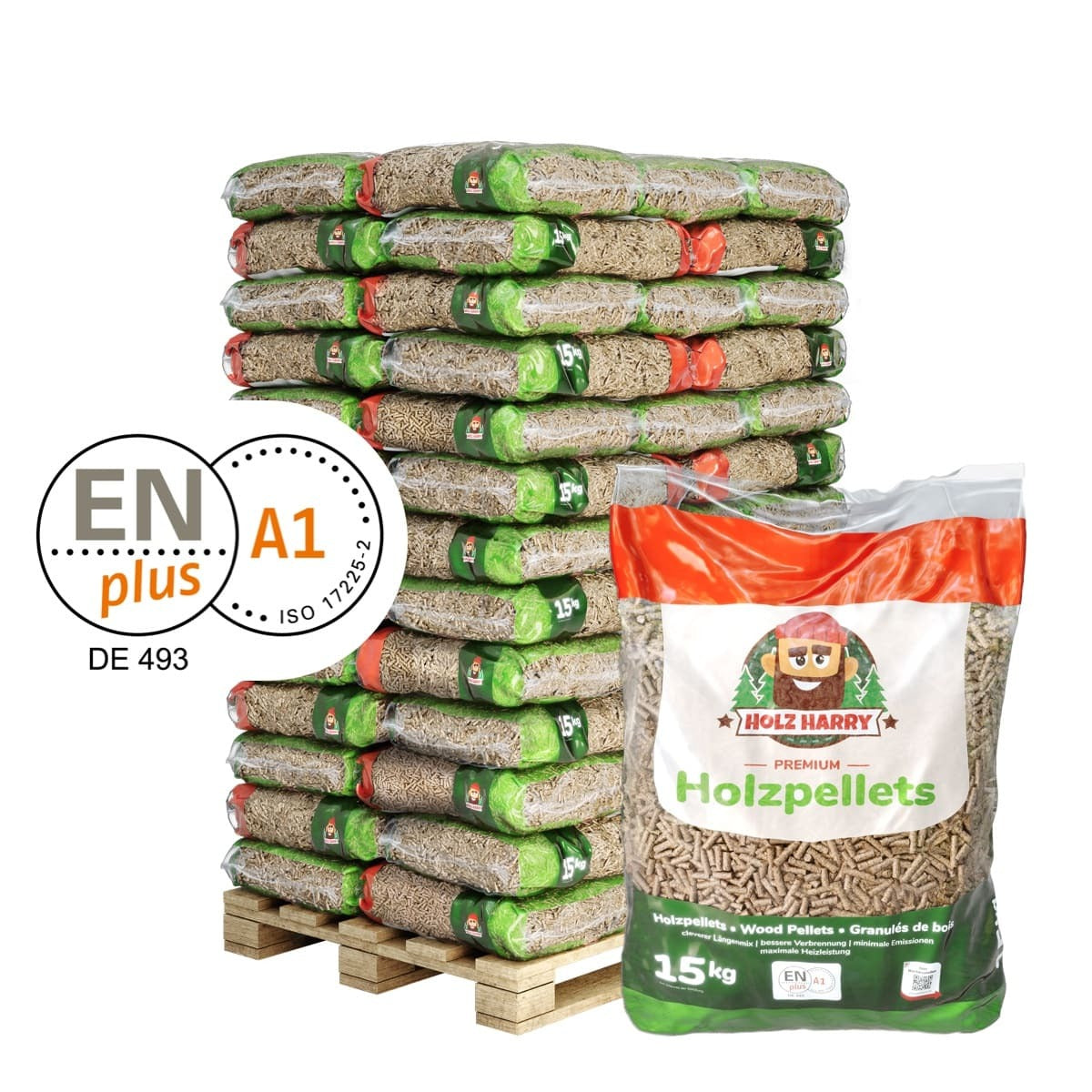 Holz Harry Premium-Holzpellets ENplusA1 975kg