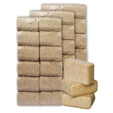 RUF Briketts 48 Packungen x 10 kg (480 kg) - Vorderansicht